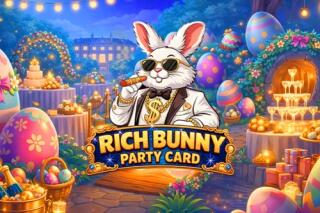 Rich Bunny Party Card
